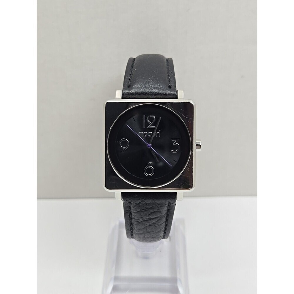 Vintage Rip Curl Lorna Core Surf Womens Watch Black Leather New Battery 100M